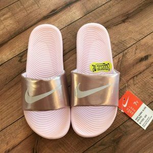 Pink Nike Slides